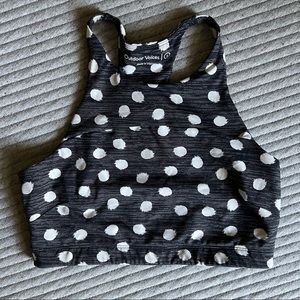 Outdoor voices polka dot bra S